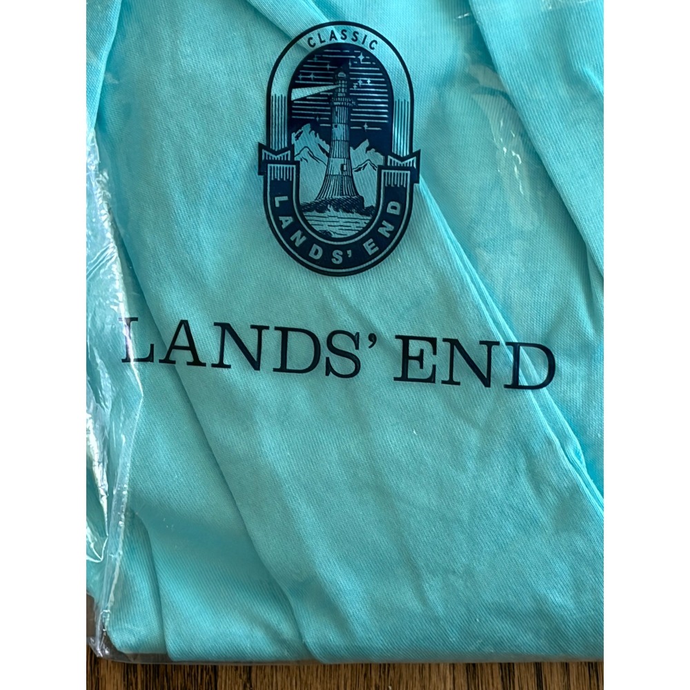 Lands End Womens Relaxed Supima Crew T-Shirt 4 Pack Sz L Blue Pink Purple Teal - Picture 4 of 9
